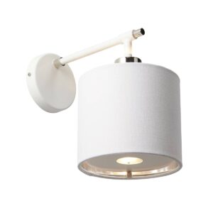 Kinkiet BALANCE BALANCE1-WPN oprawa w kolorze bieli i polerowanego niklu - Elstead Lighting