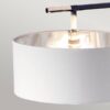 Lampa podłogowa BALANCE BALANCE-FL-BKPN oprawa w kolorze czerni i polerowanego niklu z białym abażurem - Elstead Lighting - obrazek 2