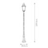 Zewnętrzna lampa stojąca BALTIMORE BT5-L oprawa w kolorze postarzanego brązu - Elstead Lighting - obrazek 6