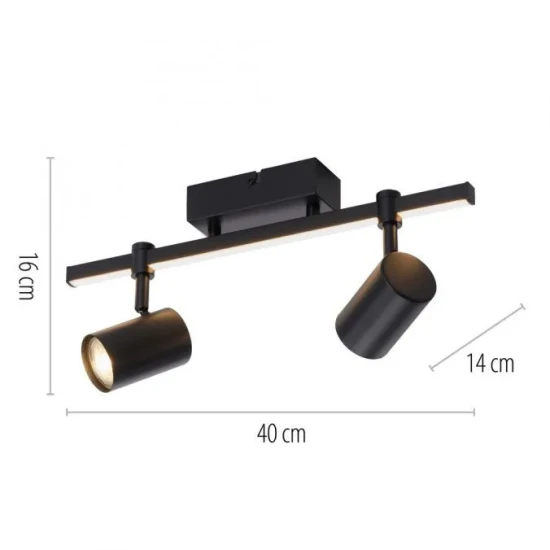 Listwa sufitowa BARIK 6524-18 oprawa w kolorze czarnym - Paul Neuhause - obrazek 6