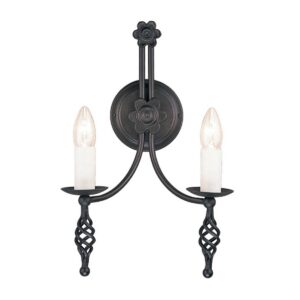 Kinkiet BELFRY BY2-BLACK oprawa w kolorze czarnym - Elstead Lighting