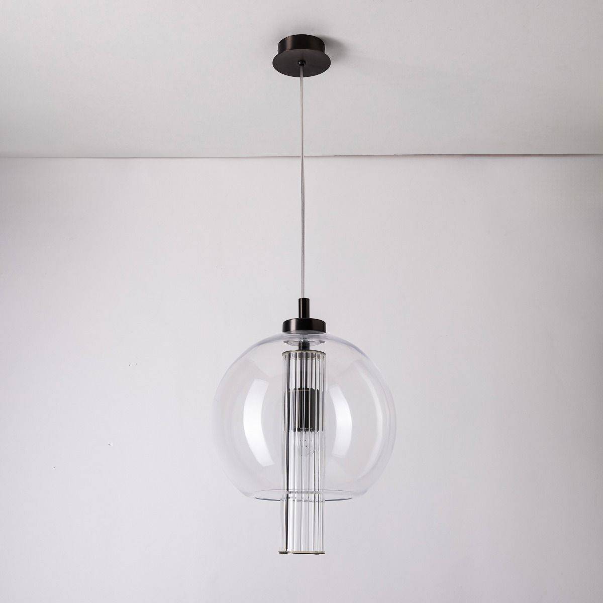 Lampa wisząca BELLA 1241 oprawa w kolorze szczotkowanego tytanu - Zuma Line - obrazek 3