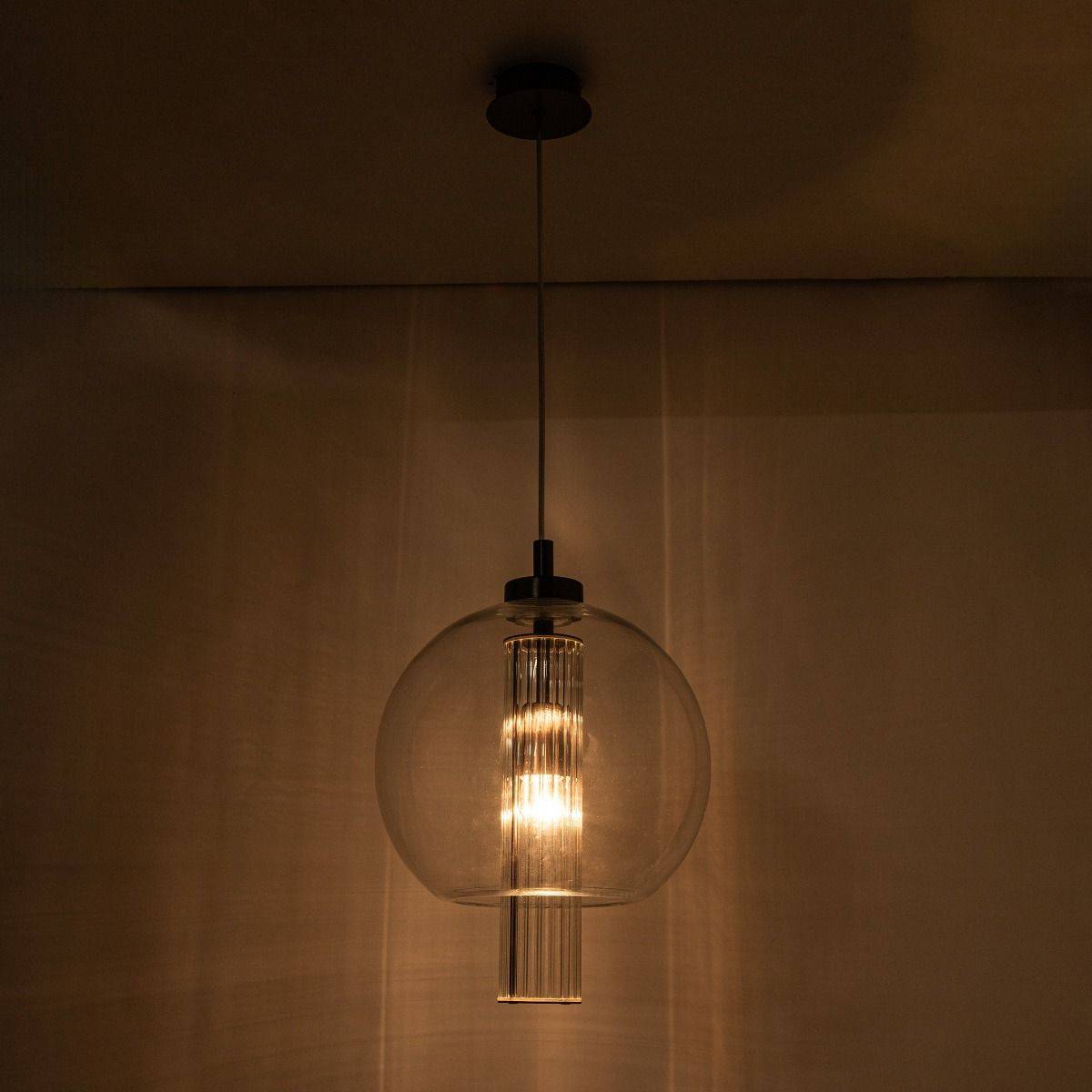 Lampa wisząca BELLA 1241 oprawa w kolorze szczotkowanego tytanu - Zuma Line - obrazek 7