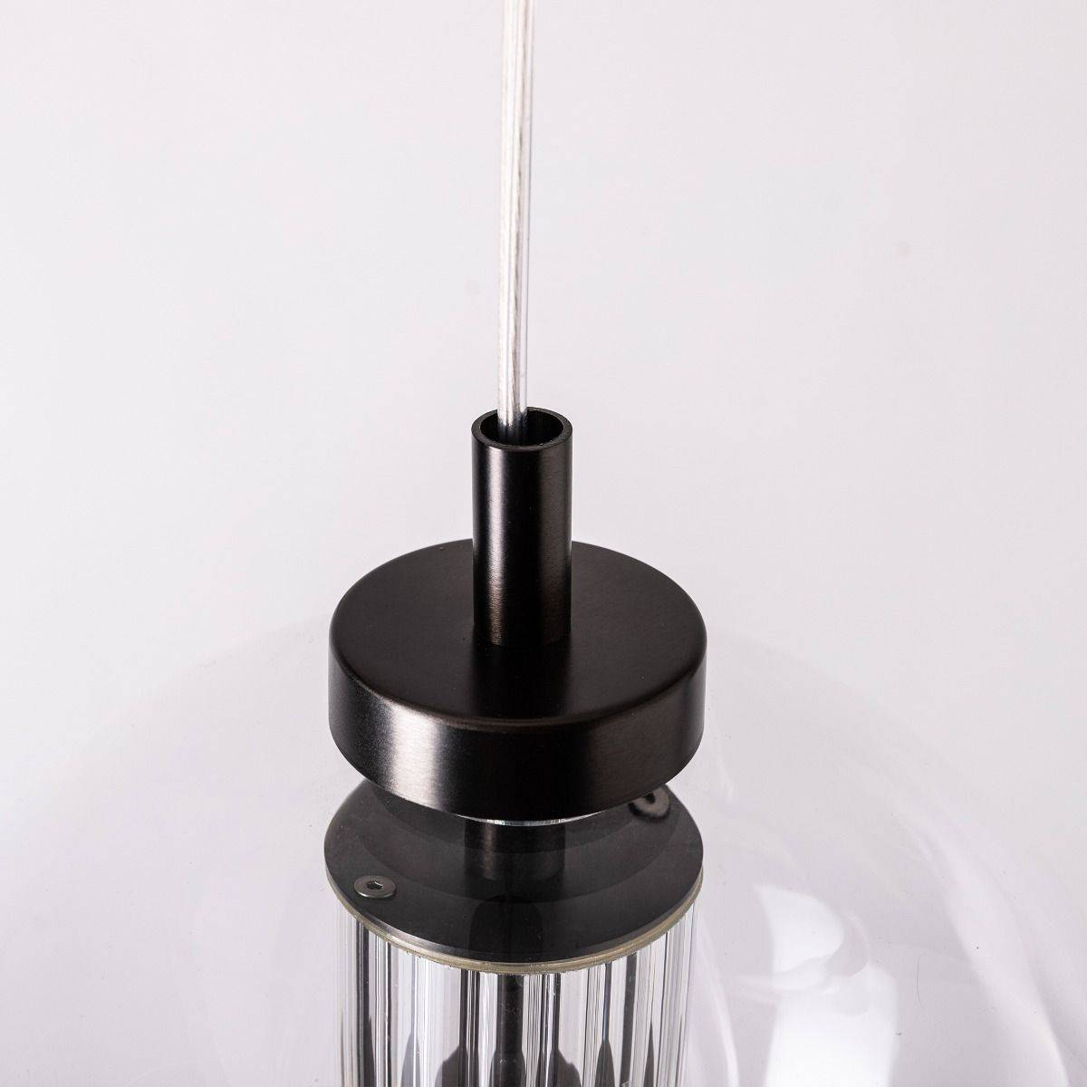 Lampa wisząca BELLA 1241 oprawa w kolorze szczotkowanego tytanu - Zuma Line - obrazek 8