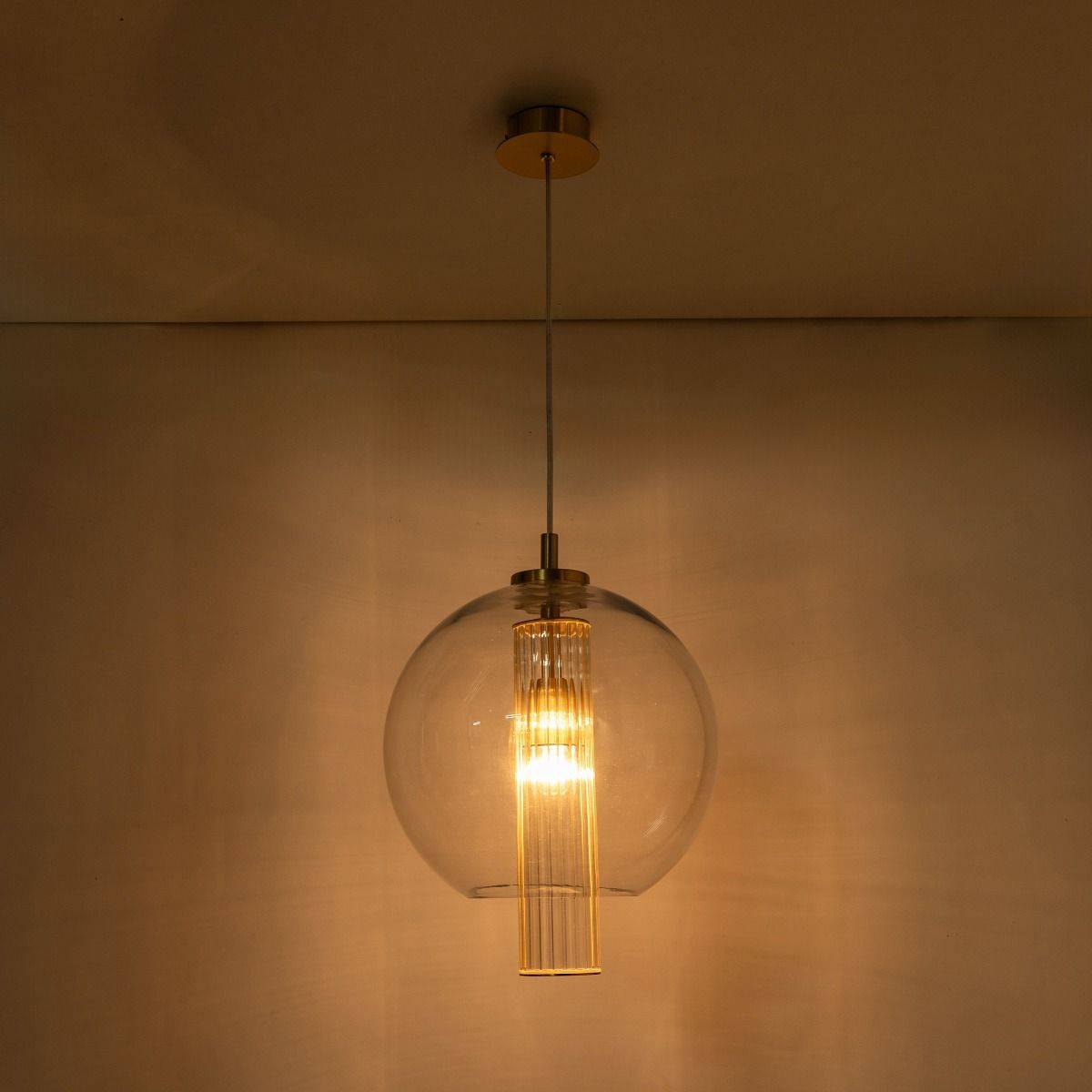 Lampa wisząca BELLA 1240 oprawa w kolorze szczotkowanego mosiądzu - Zuma Line - obrazek 13