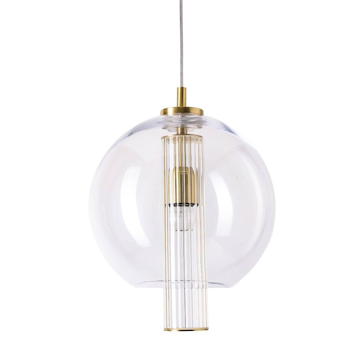 Lampa wisząca BELLA 1240 oprawa w kolorze szczotkowanego mosiądzu - Zuma Line - obrazek 2