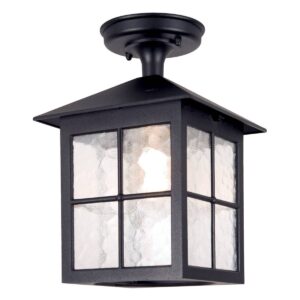Plafon zewnętrzny Winchester BL18A-BLACK czarna oprawa sufitowa w klasycznym stylu - Elstead Lighting
