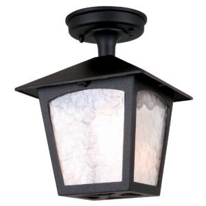 Lampa sufitowa zewnętrzna York BL6A-BLACK klasyczna oprawa sufitowa w kolorze czarnym - Elstead Lighting