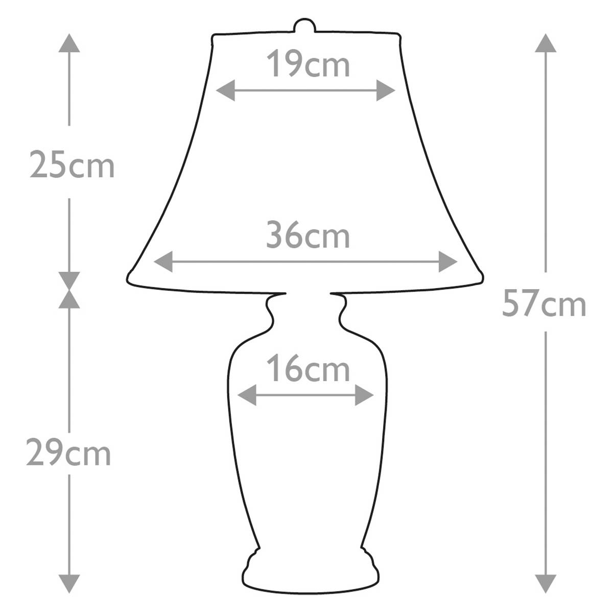 Lampa stołowa BLUE GINGER JAR BLUE-G-JAR-TL oprawa w kolorze biało-niebieskim z białym abażurem - Elstead Lighting - obrazek 6