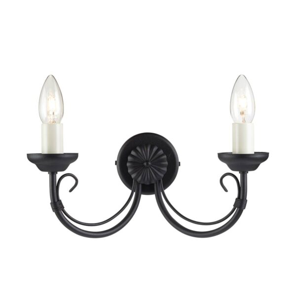 Kinkiet CHARTWELL CH2-BLACK oprawa w kolorze czarnym - Elstead Lighting