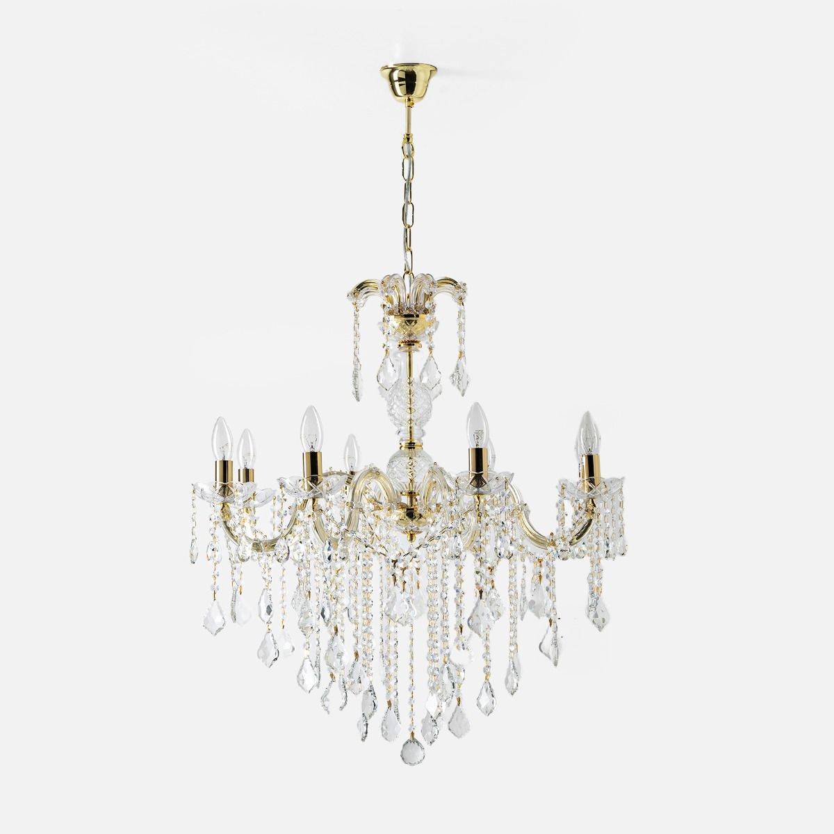 Żyrandol CHATEAU 14004/8-GLD oprawa w kolorze złotym - Zuma Line - obrazek 3