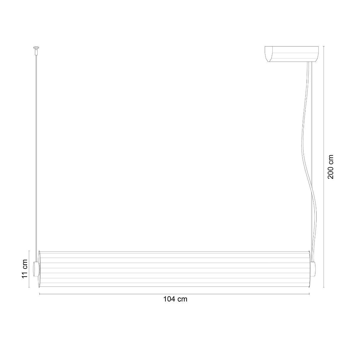 Lampa wisząca COMO 1232 oprawa w kolorze mosiądzu + pilot - Zuma Line - obrazek 12