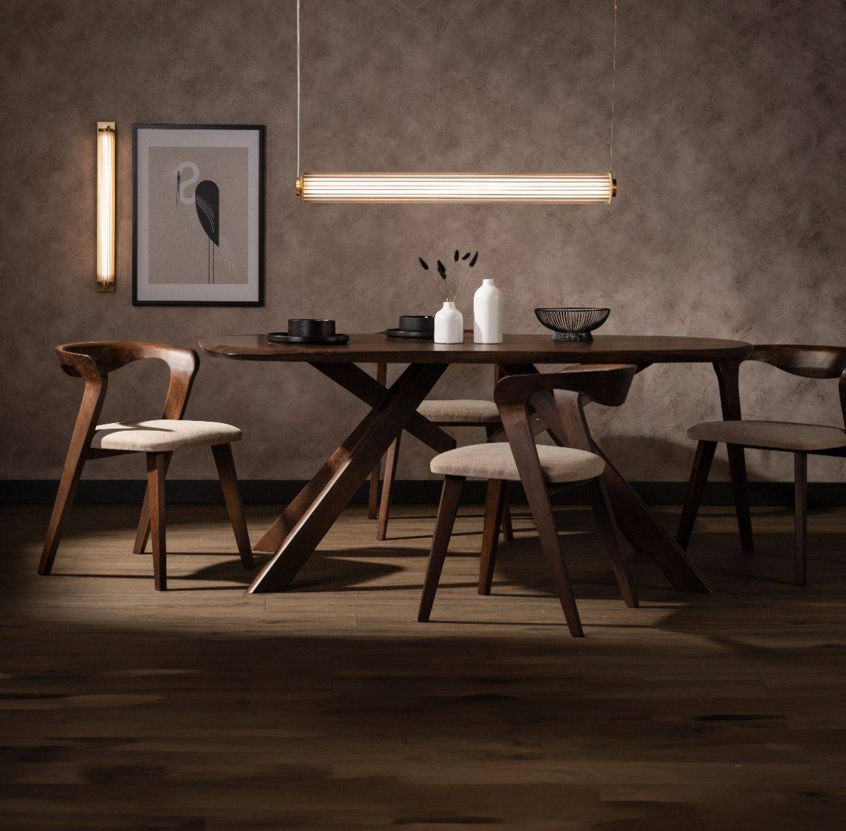 Lampa wisząca COMO 1232 oprawa w kolorze mosiądzu + pilot - Zuma Line - obrazek 4