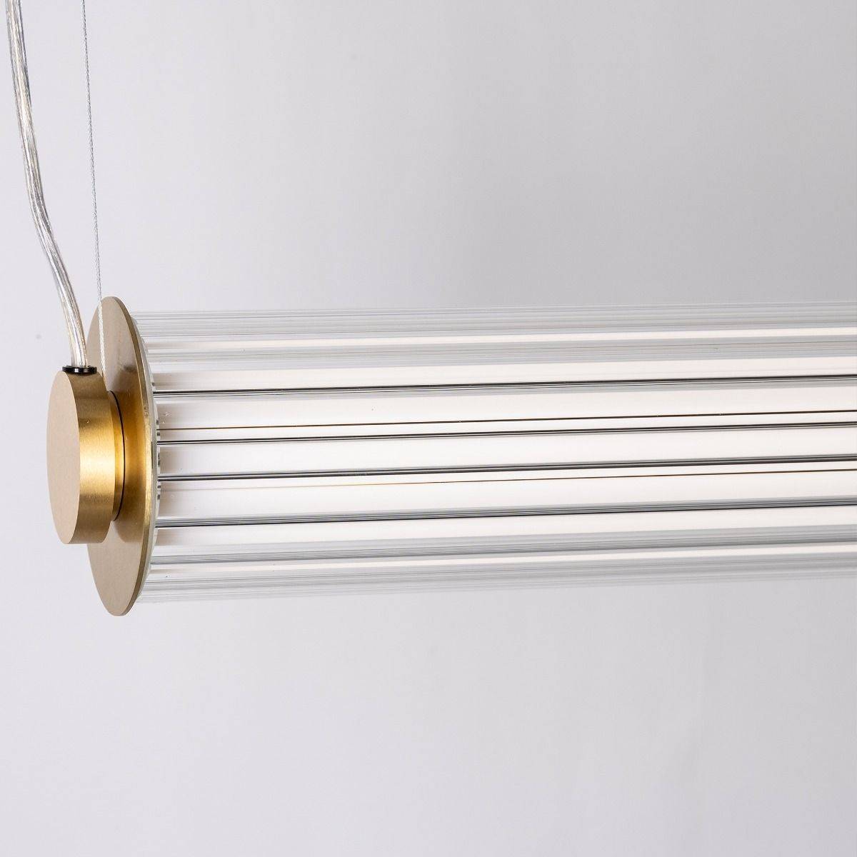 Lampa wisząca COMO 1232 oprawa w kolorze mosiądzu + pilot - Zuma Line - obrazek 7