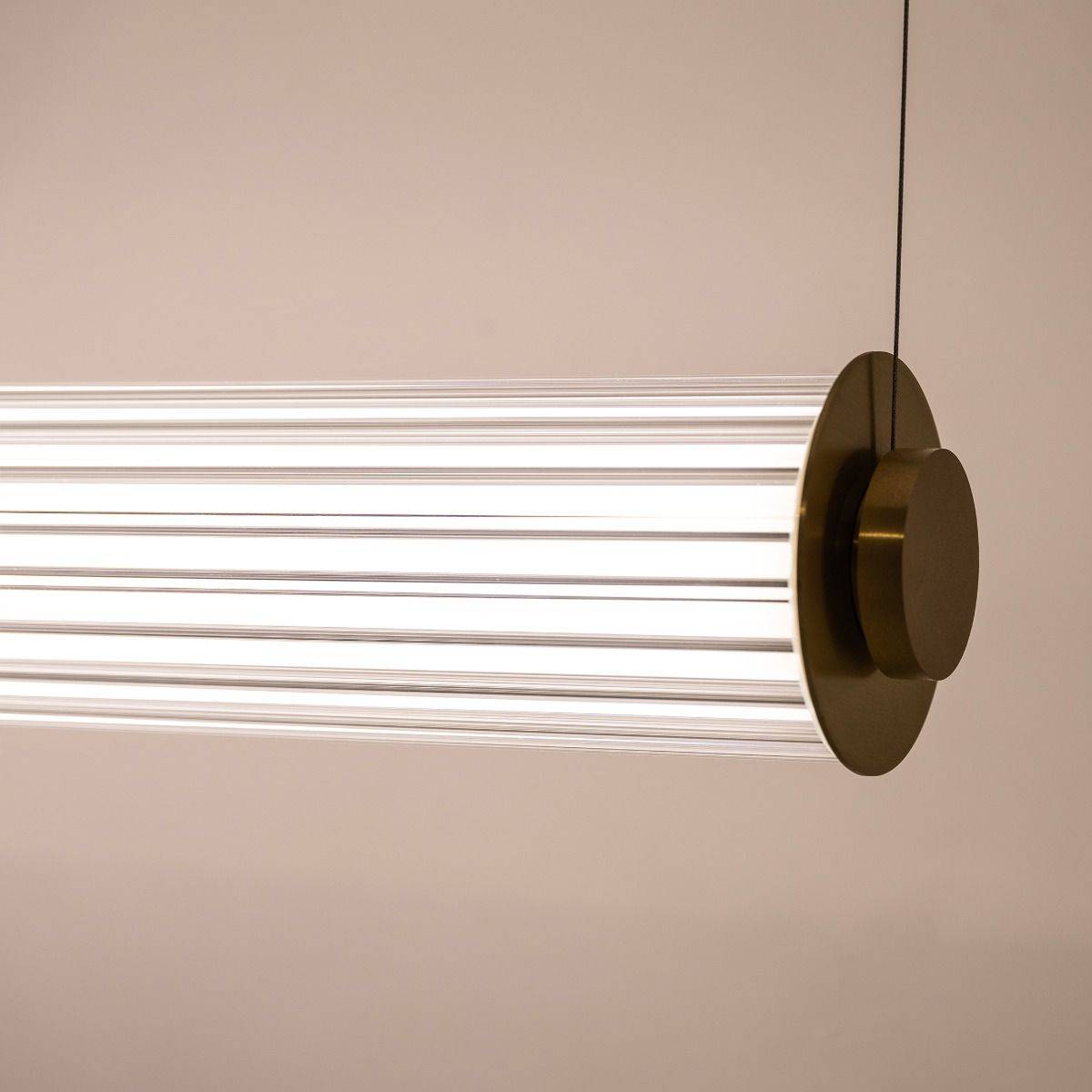 Lampa wisząca COMO 1232 oprawa w kolorze mosiądzu + pilot - Zuma Line - obrazek 10