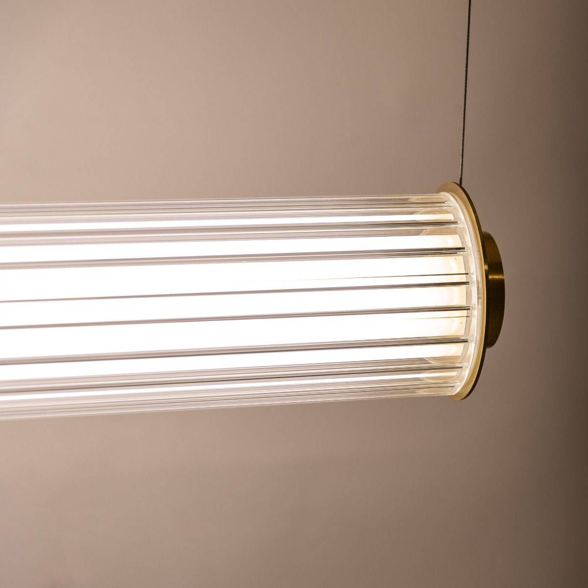 Lampa wisząca COMO 1232 oprawa w kolorze mosiądzu + pilot - Zuma Line - obrazek 11