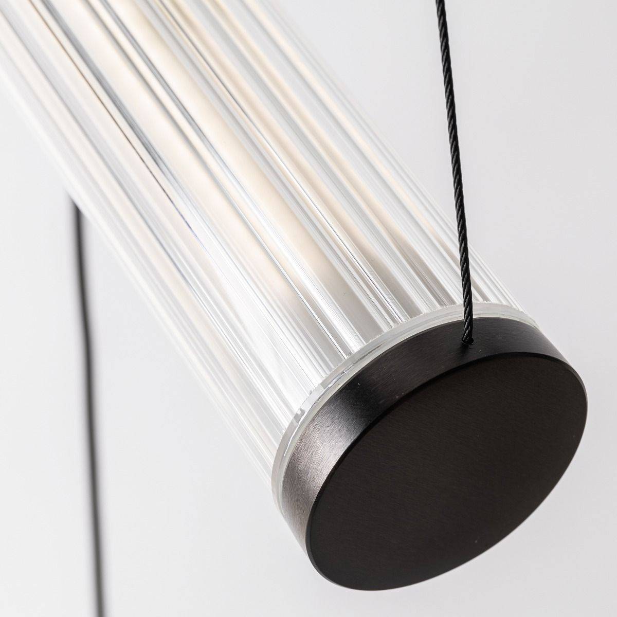 Lampa wisząca COMO 1238 oprawa w kolorze szczotkowanego tytanu + pilot - Zuma Line - obrazek 14