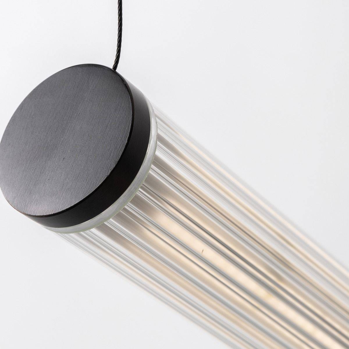 Lampa wisząca COMO 1238 oprawa w kolorze szczotkowanego tytanu + pilot - Zuma Line - obrazek 15