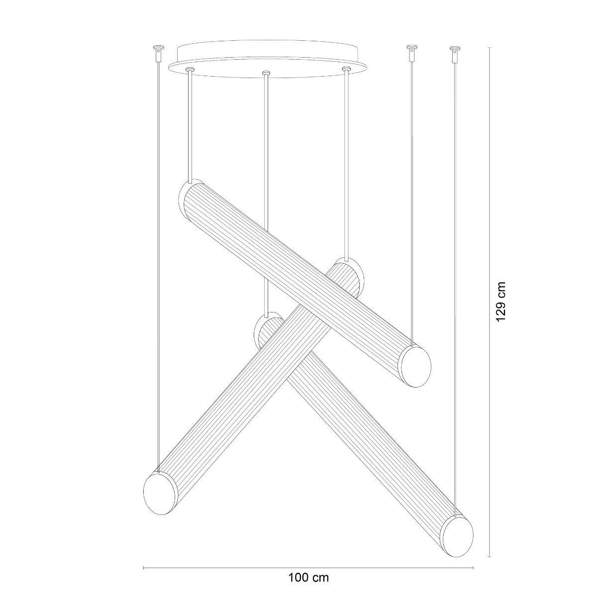 Lampa wisząca COMO 1238 oprawa w kolorze szczotkowanego tytanu + pilot - Zuma Line - obrazek 16