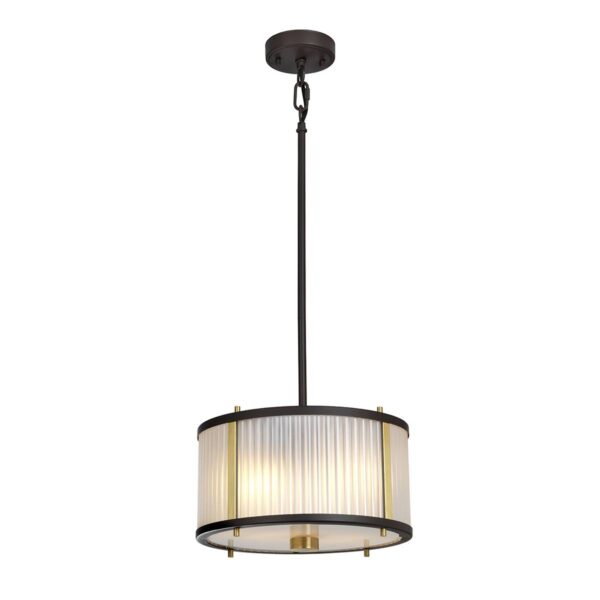 Lampa wisząca CORONA DL-CORONA-2P-BAB oprawa w kolorze starego brązu i mosiądzu - Elstead Lighting