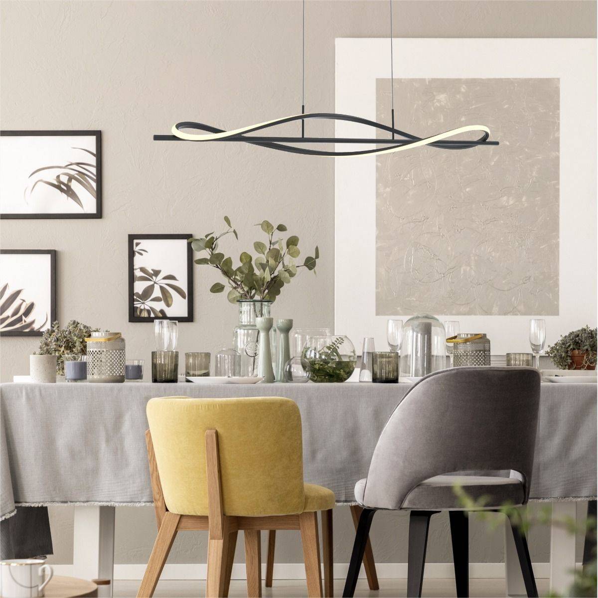 Lampa wisząca DOMENICO MD3544-1-3BT oprawa w kolorze czarnym - Zuma Line - obrazek 4