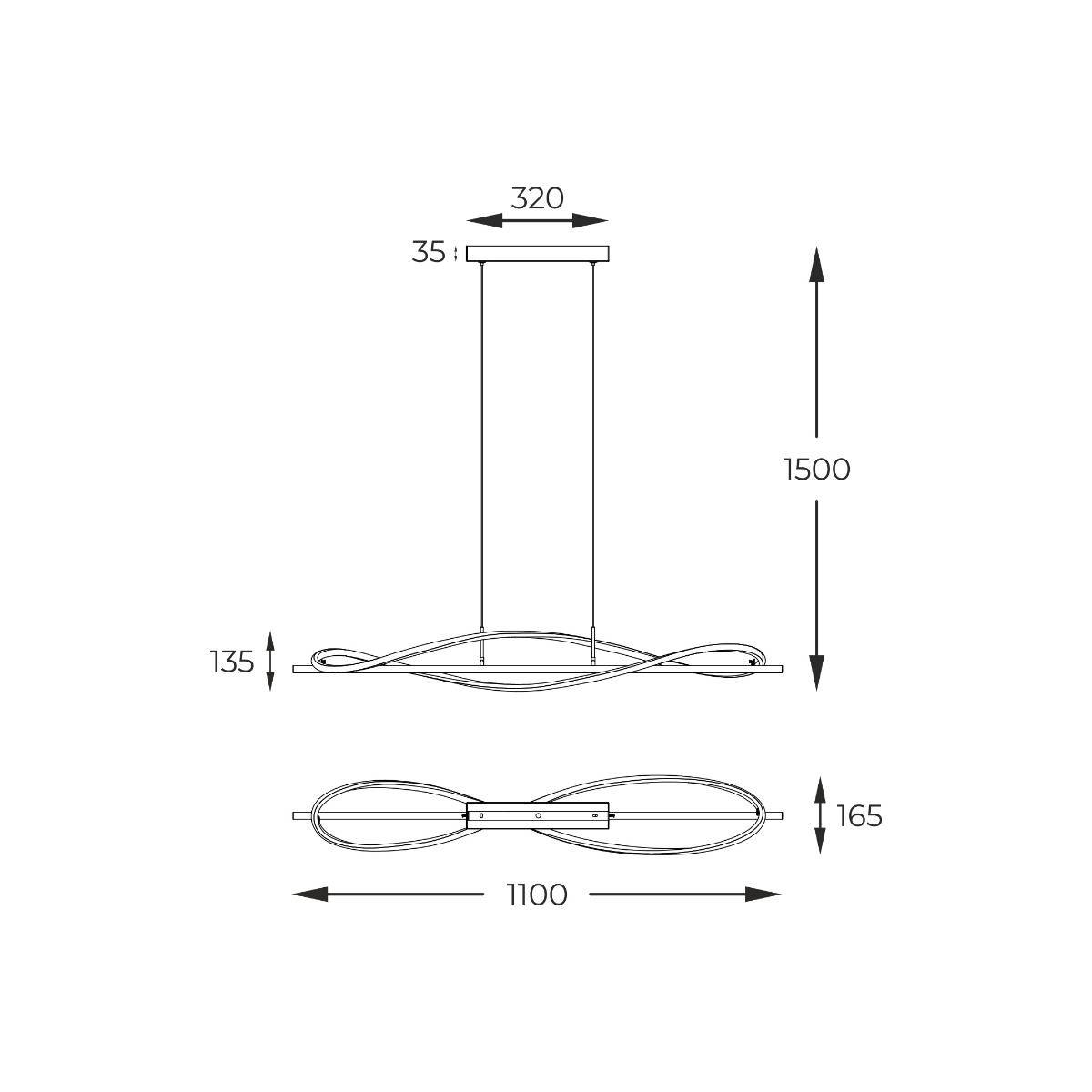 Lampa wisząca DOMENICO MD3544-1-3BT oprawa w kolorze czarnym - Zuma Line - obrazek 5