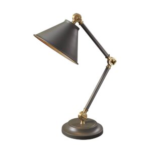 Lampa biurkowa Provence PV-ELEMENT-GAB ciemnoszara oprawa w klasycznym stylu - Elstead Lighting