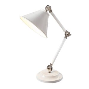 Lampa biurkowa Provence PV-ELEMENT-WPN biała oprawa w klasycznym stylu - Elstead Lighting
