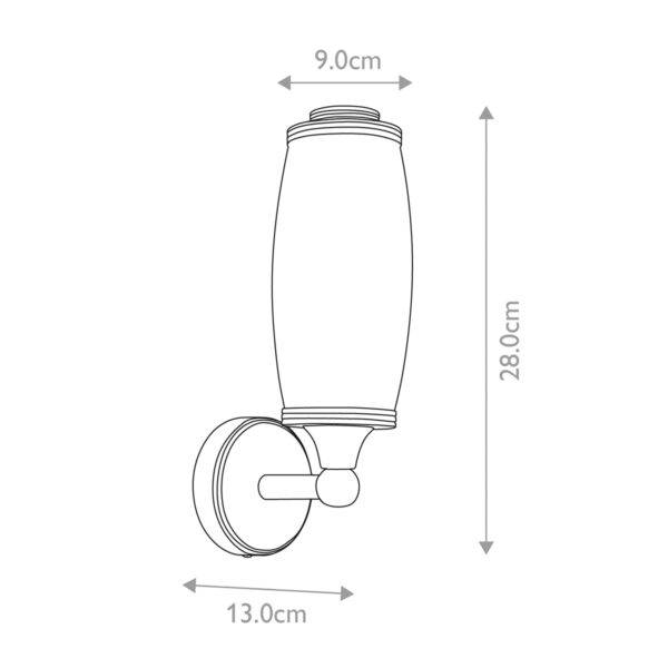 Kinkiet ELIOT BATH-ELIOT1-PC oprawa w kolorze chromu - Elstead Lighting - obrazek 6