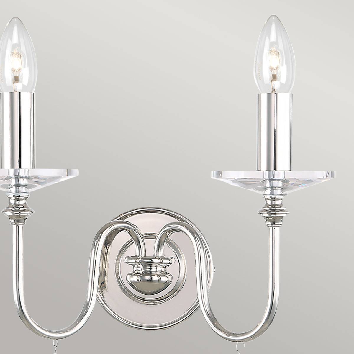 Kinkiet FINSBURY PARK FP2-POL-NICKEL oprawa w kolorze polerowanego niklu - Elstead Lighting - obrazek 3