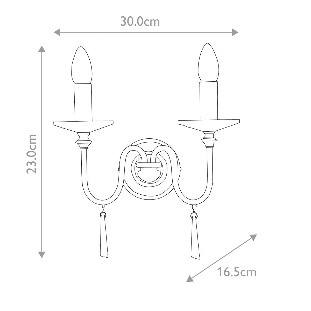 Kinkiet FINSBURY PARK FP2-POL-NICKEL oprawa w kolorze polerowanego niklu - Elstead Lighting - obrazek 4
