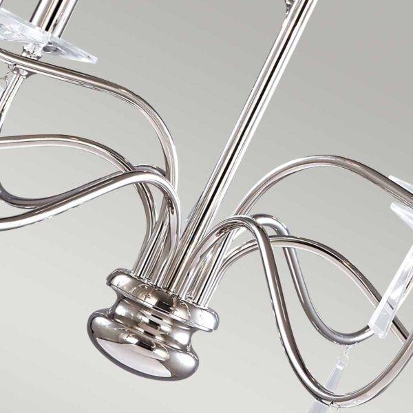 Żyrandol FINSBURY PARK FP9-POL-NICKEL oprawa w kolorze polerowanego niklu - Elstead Lighting - obrazek 3