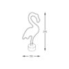 Lampa dekoracyjna neon FLAMINGO FM-NB23 oprawa w kolorze różowym - Zuma Line - obrazek 3