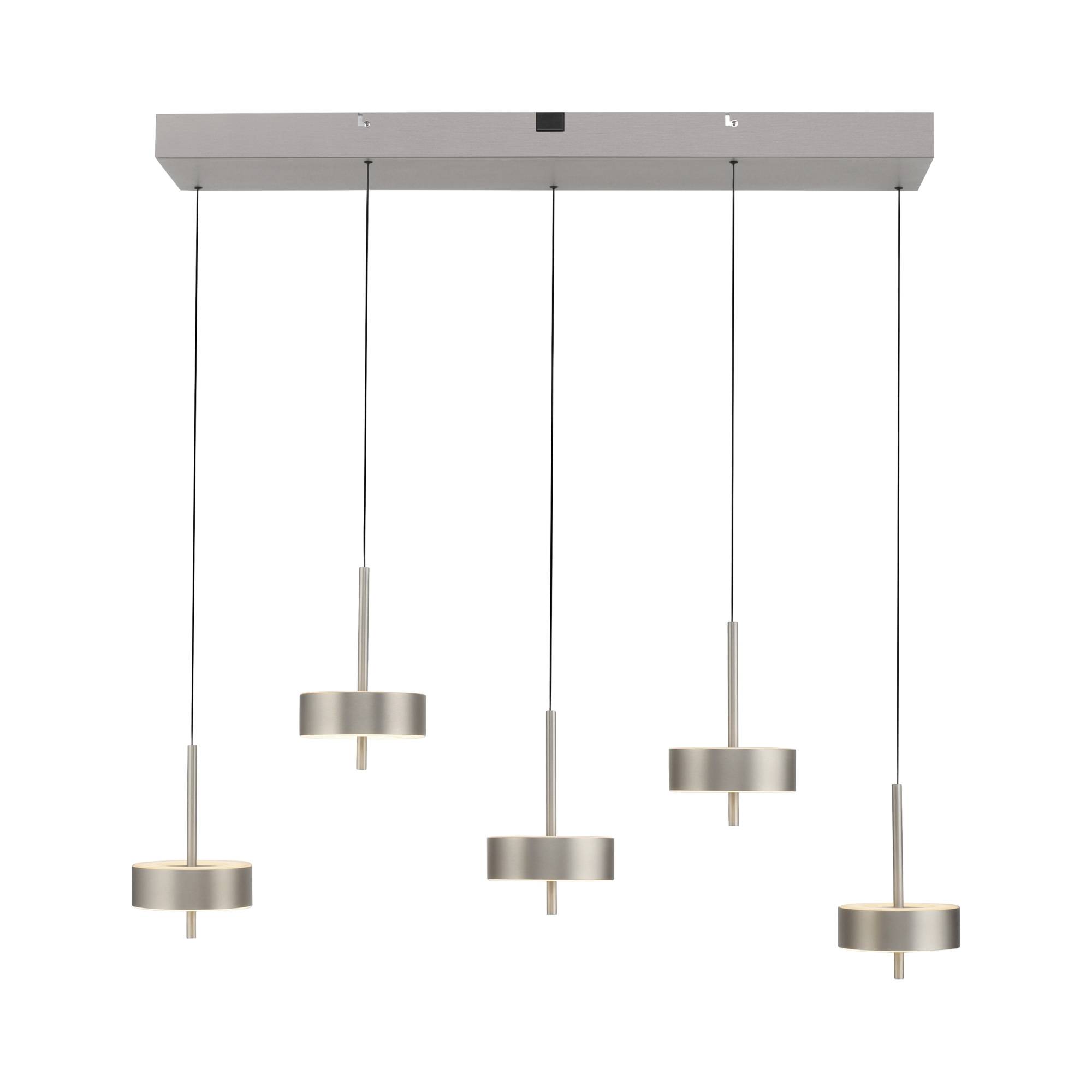 Lampa wisząca Q-ROTATE 2249-95 oprawa w kolorze aluminium + pilot - Paul Neuhause