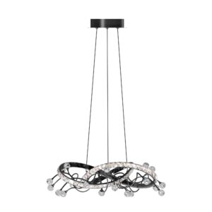 Lampa wisząca MAIA MD3481-1S-3BCT oprawa w kolorze czerni i chromu - Zuma Line