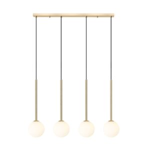 Lampa wisząca ARCTURUS P0574-04D-F7AA oprawa w kolorze złotym - Zuma Line
