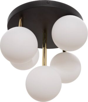 Lampa sufitowa ALI 5645 oprawa w kolorze czarnym z elementami złota - Zuma Line