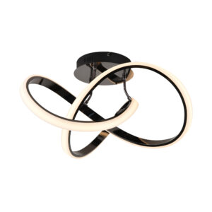 Lampa sufitowa INDIGO MX9717-1-3BCD oprawa w kolorze czerni i srebra - Zuma Line