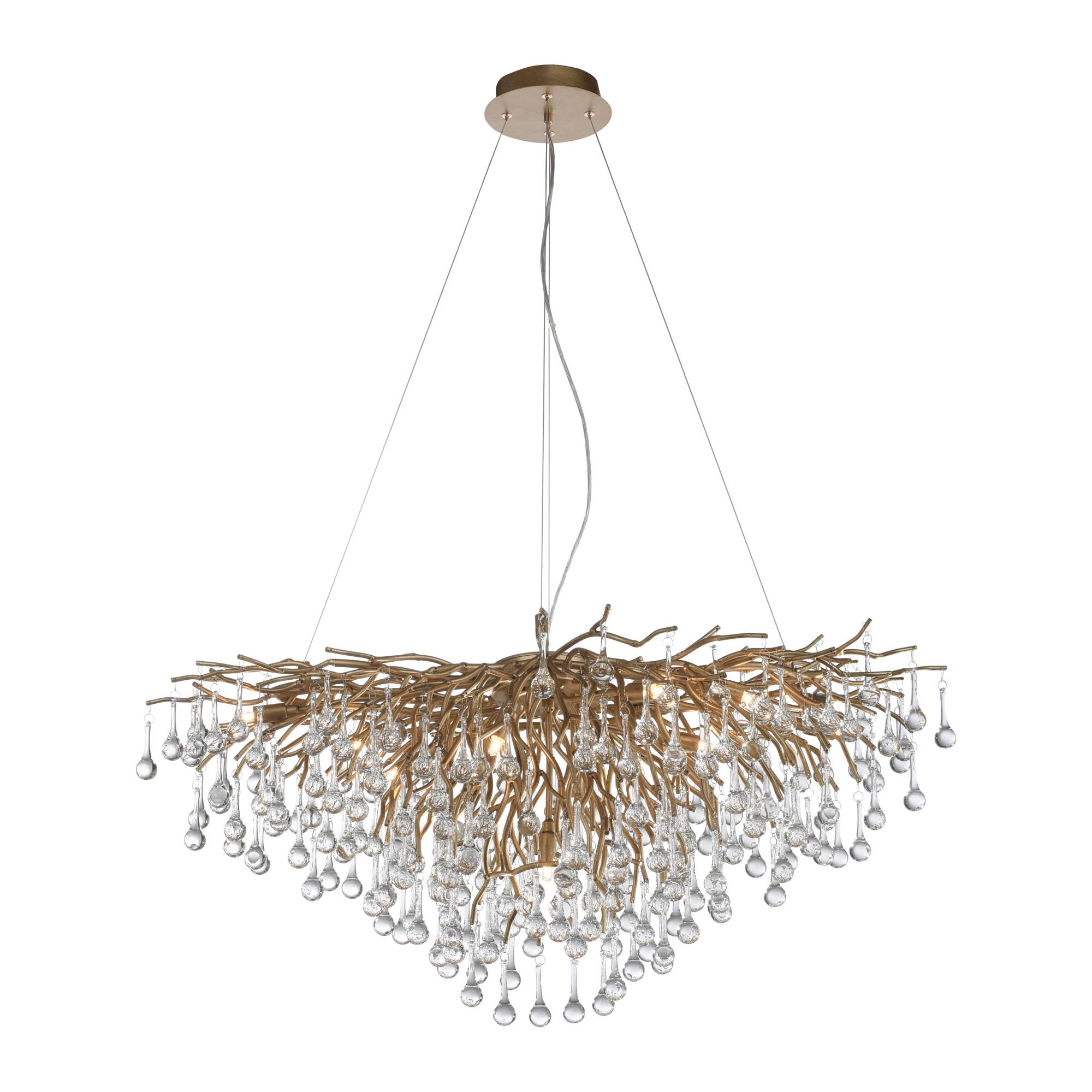 Lampa wisząca ICICLE 2192-11 oprawa w kolorze postarzanego mosiądzu - Paul Neuhause - obrazek 2