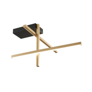 Lampa sufitowa EDGE 22008C3-BK/GD oprawa w kolorze czerni i złota - Zuma Line