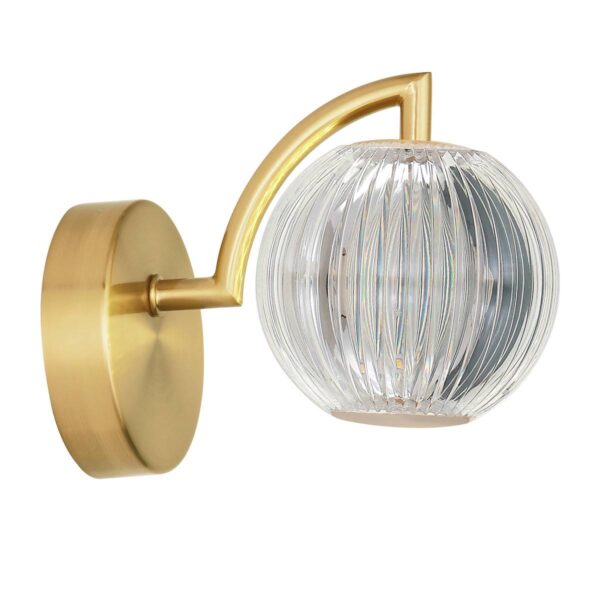 Kinkiet Brillant LP-3303/1W GD oprawa w kolorze złotym - Light Prestige