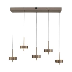 Lampa wisząca Q-ROTATE 2249-34 oprawa w kolorze brązowym + pilot - Paul Neuhause