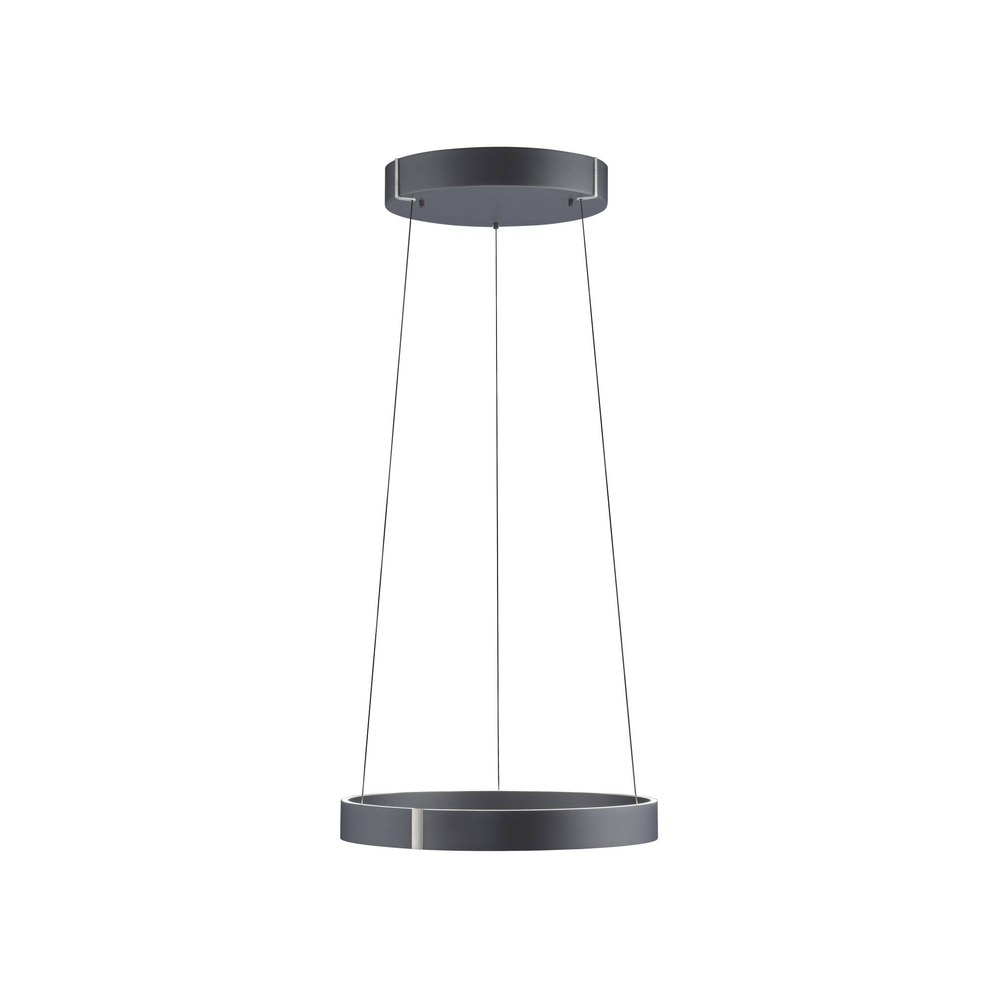 Lampa wisząca PURE E-CLIPSE 2560-15 oprawa w kolorze szarym + pilot - Paul Neuhause