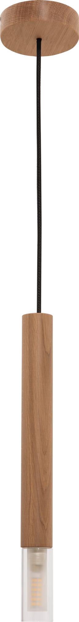 Lampa wisząca MADERA 8620103 oprawa w kolorze czerni i drewna - Zuma Line