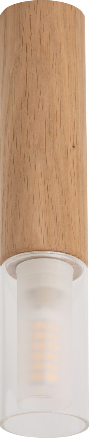 Lampa natynkowa MADERA 3210103 oprawa w kolorze drewna i bieli - Zuma Line