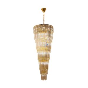 Lampa wisząca LUXE 19002/40-GLD oprawa w kolorze złotym - Zuma Line