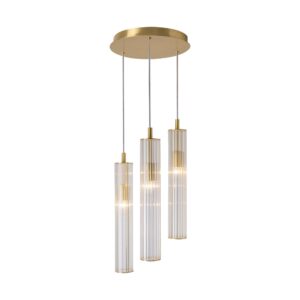 Lampa wisząca ARIA 1221 oprawa w kolorze szczotkowanego mosiądzu - Zuma Line