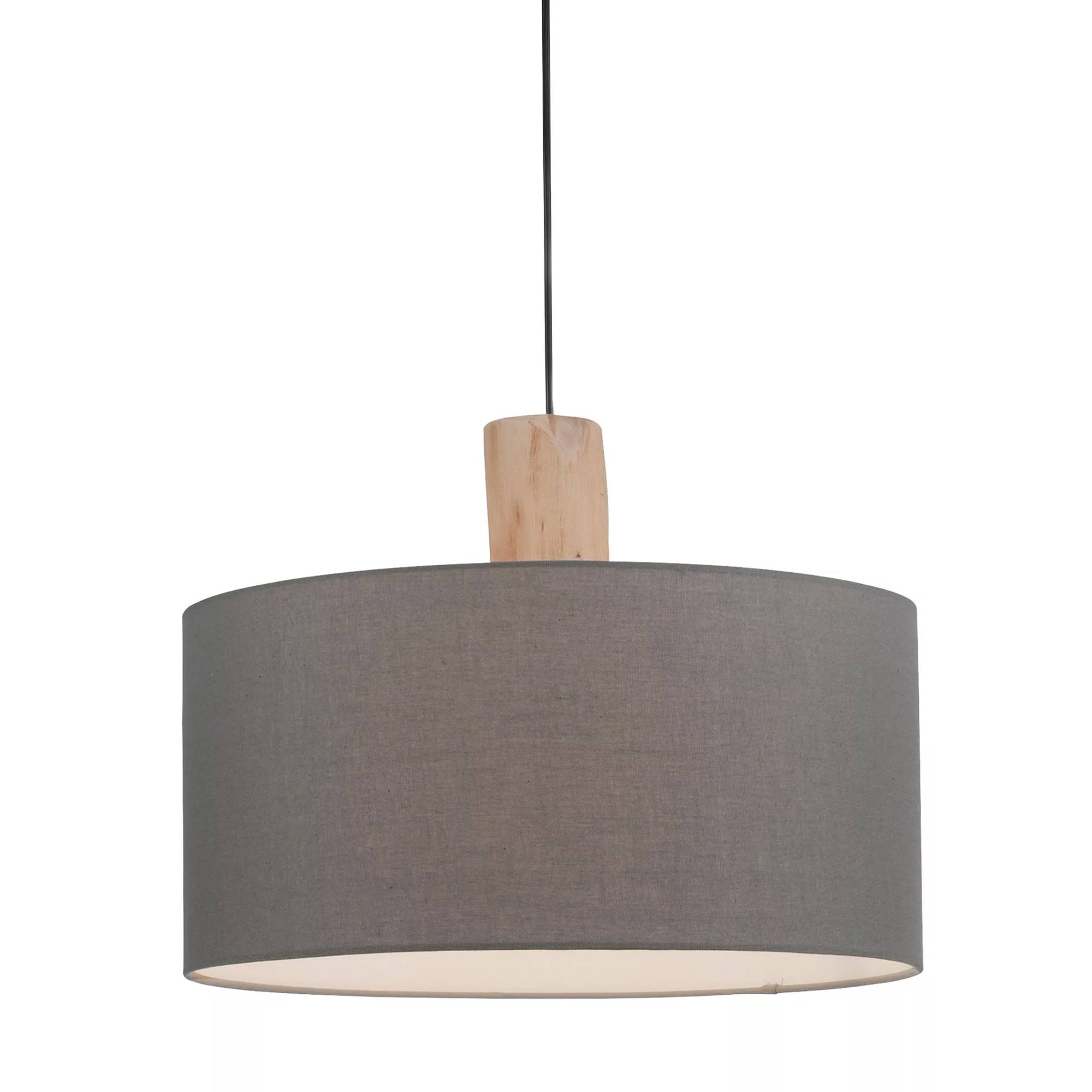 Lampa wisząca LINEN 15112-15 oprawa w kolorze czarnym z szarym abażurem - Paul Neuhause - obrazek 2