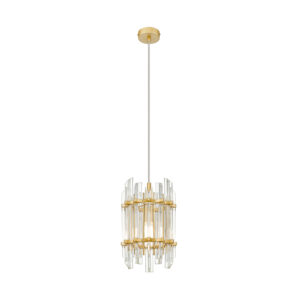 Lampa wisząca ALEXANDRIA P0556-01D-V7V7 oprawa w kolorze złotym - Zuma Line