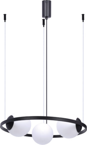 Lampa wisząca ORBIT 3 PENDANT LAMP 5004 oprawa w kolorze czarnym - Zuma Line